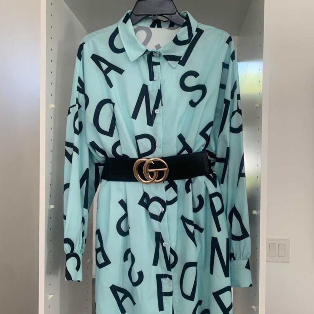 Modern Dress W/Gucci Belt